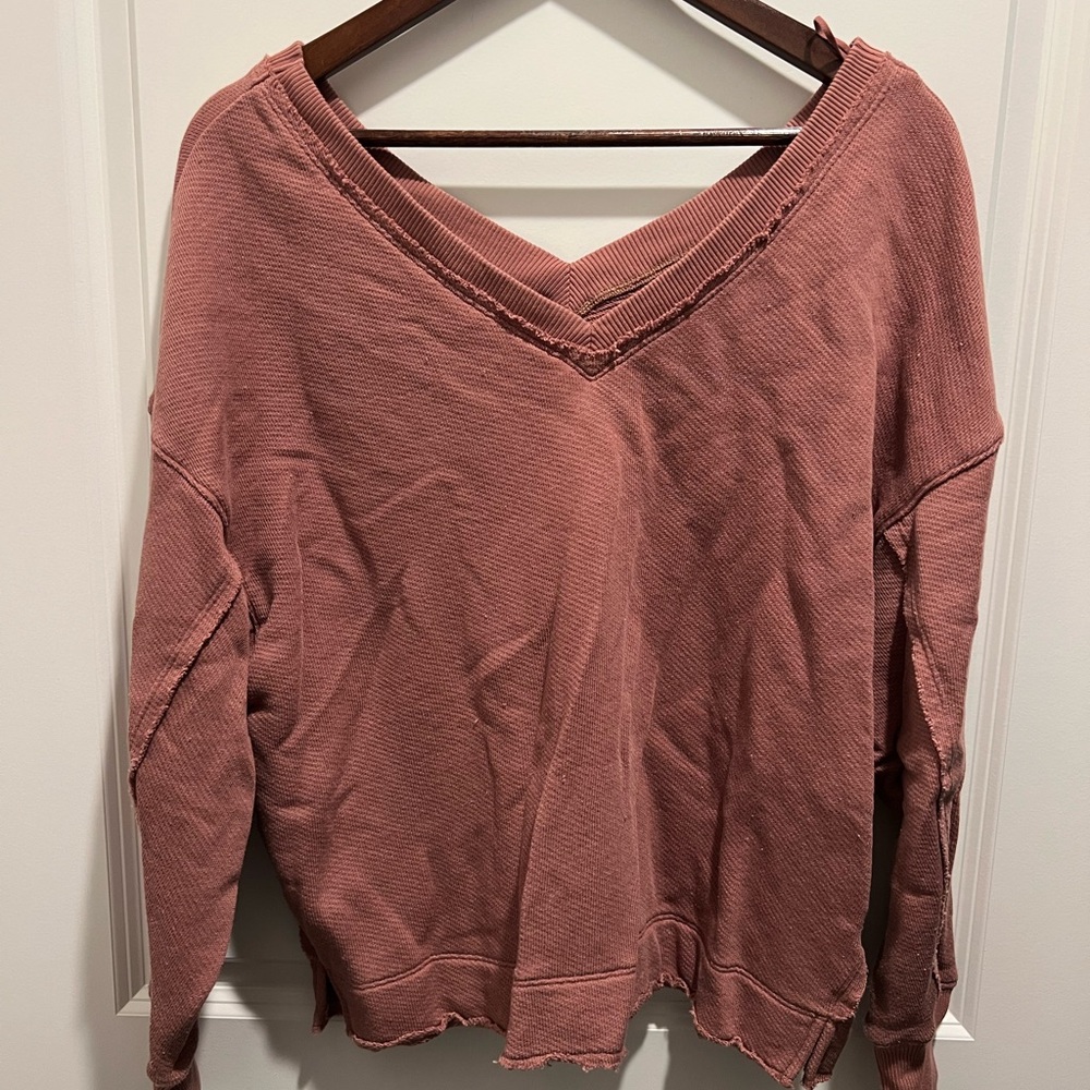 American Eagle Outfitters Dusty Rose Knit Sweater